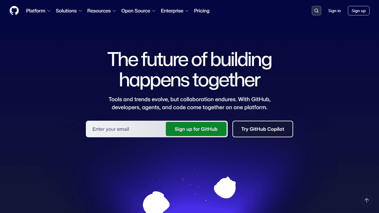 Screenshot capture of github.com